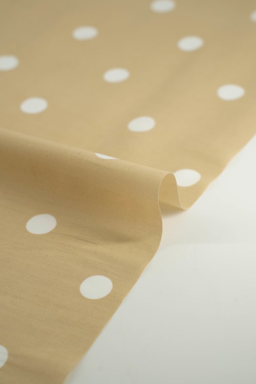 Popelin de lunares de 18mm color albero
