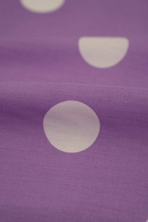 Popelin de lunares de 35mm color lila