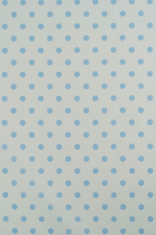 Popelin de lunares celeste con lunar blanco de 8mm