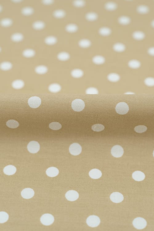 Popelin color albero con lunar blanco de 8mm