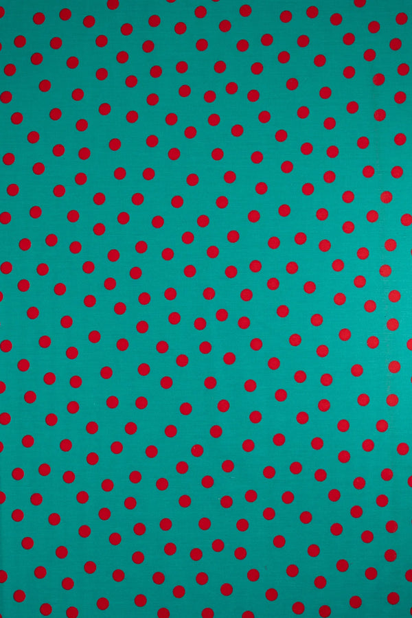 Popelin verde bright aqua