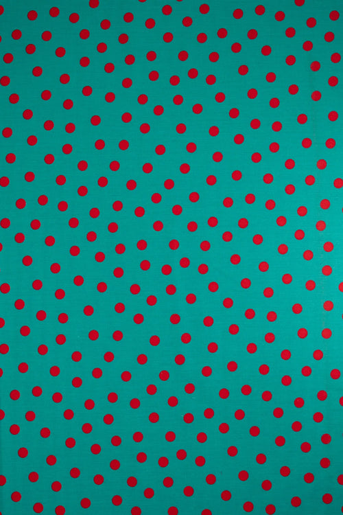 Popelin verde bright aqua