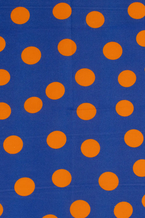 Popelin nautical blue