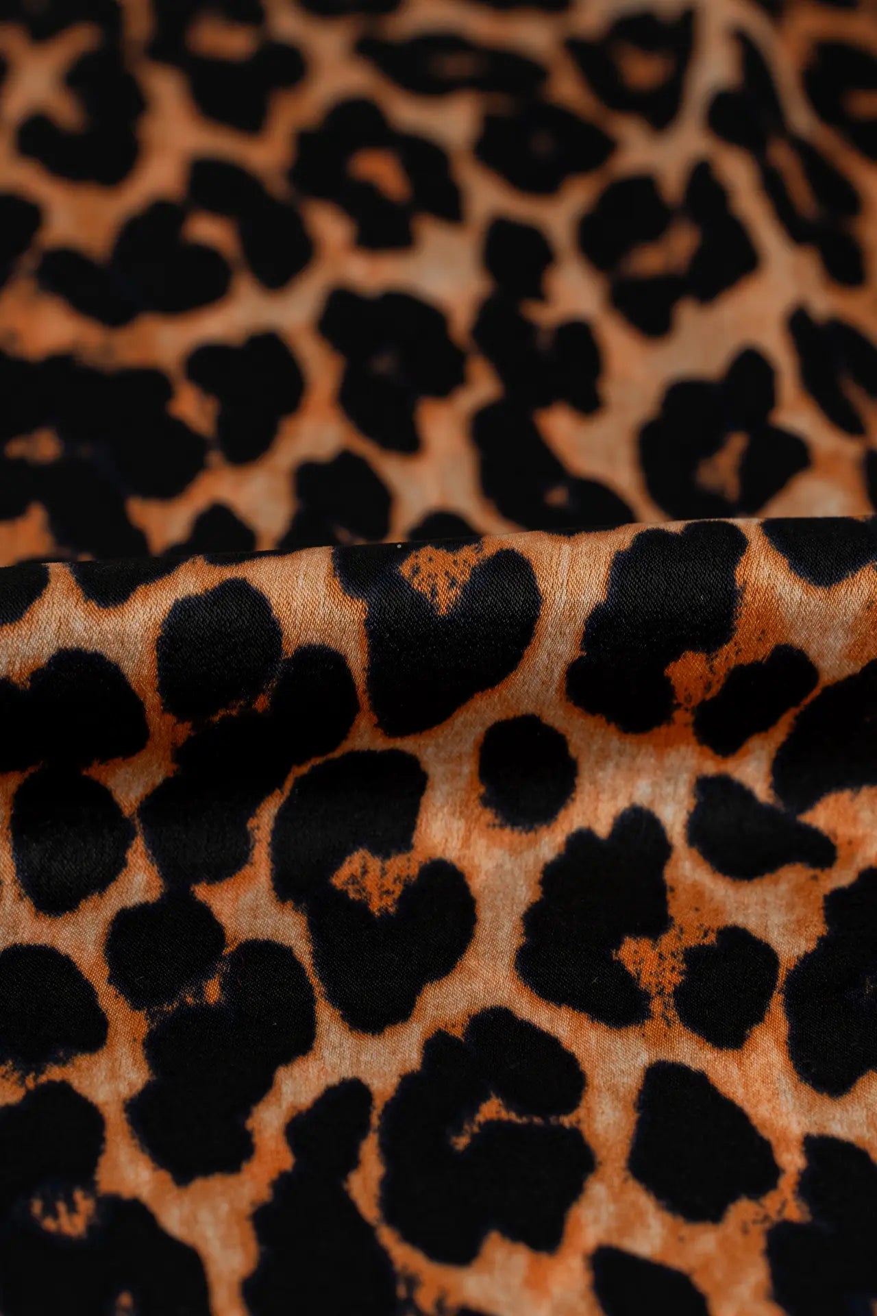 Satén leopardo Tangerine
