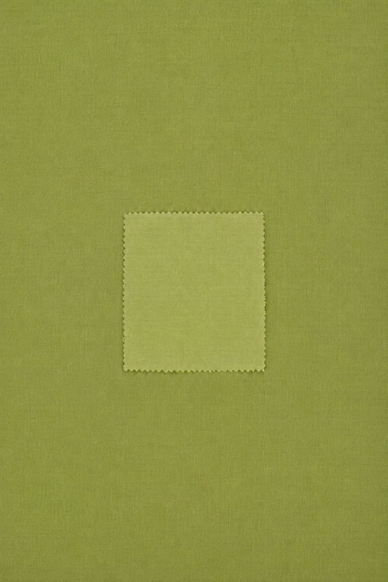 TAFETAN liso verde seco