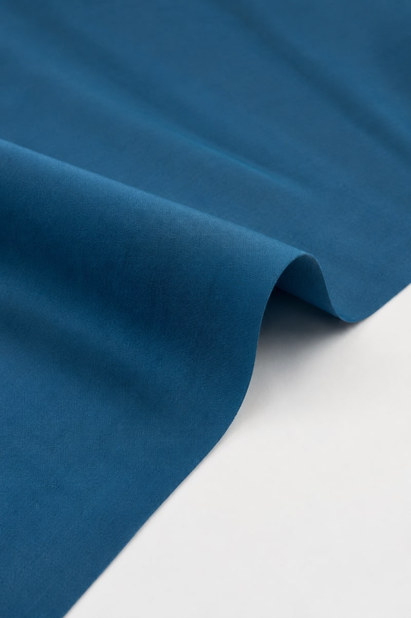 TAFETAN liso azul profundo