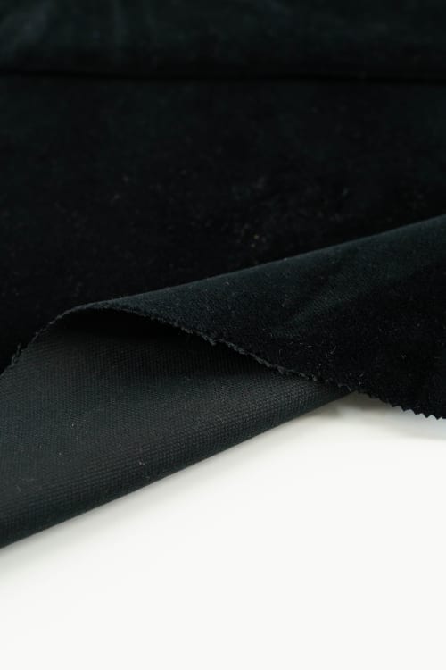 Terciopelo color negro algodón