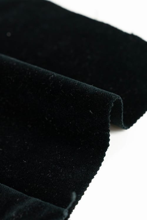 Terciopelo color negro algodón