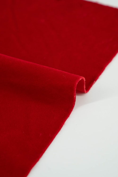 Terciopelo color rojo