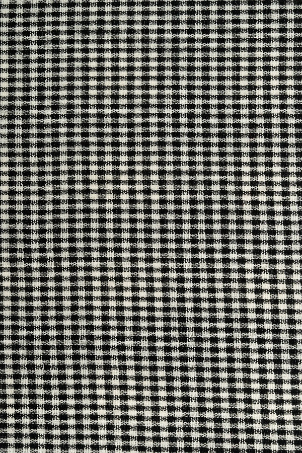 Tweed de cuadros negro y blanco