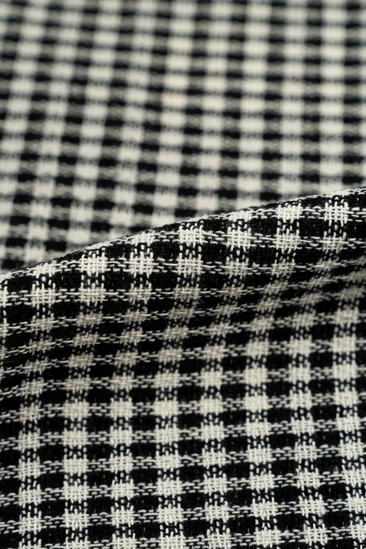 Tweed de cuadros marchmallow