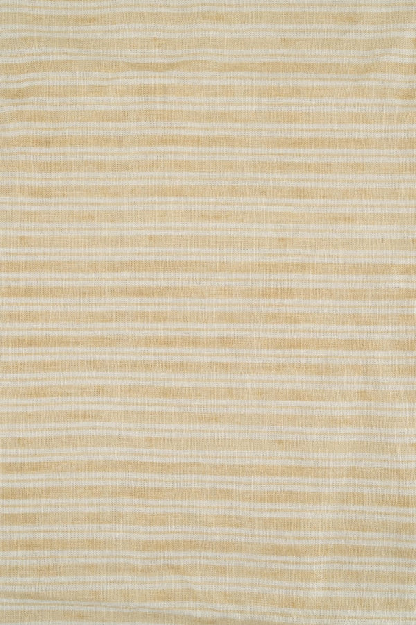 VISCOSA viscosa con lino rayas amarillo mantequilla