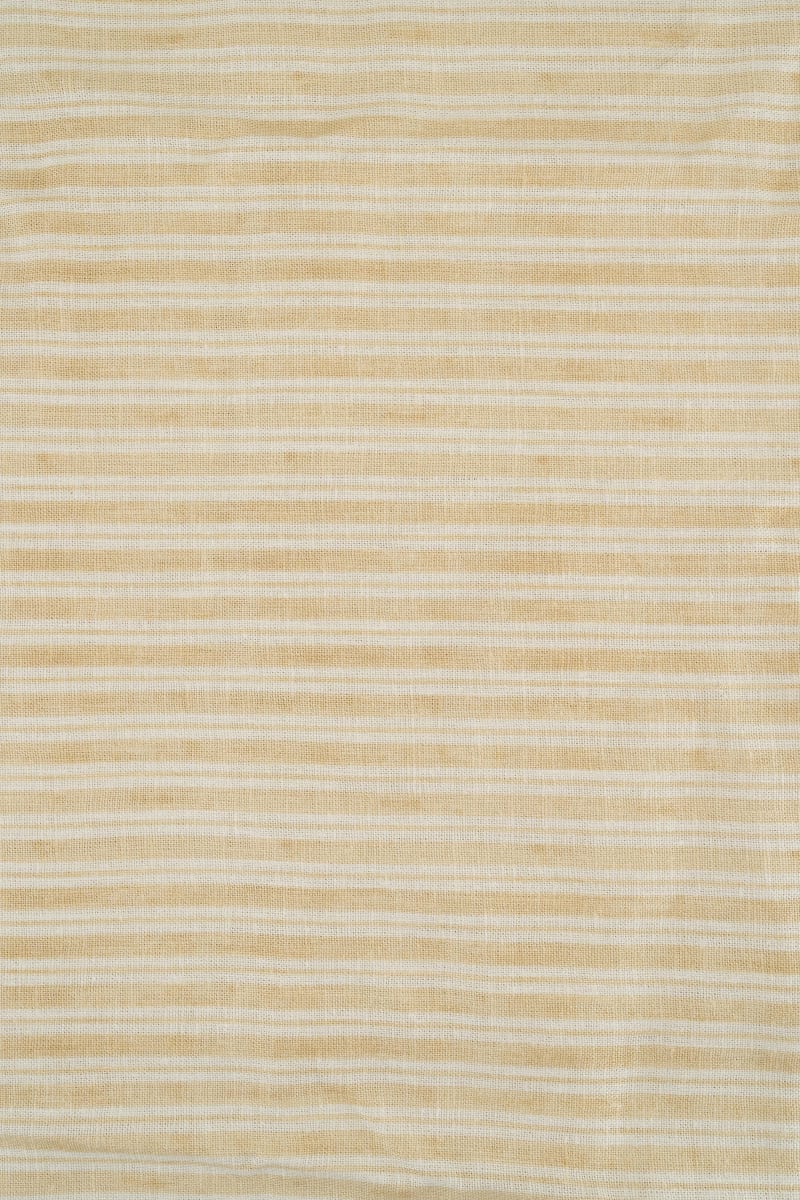VISCOSA viscosa con lino rayas amarillo mantequilla