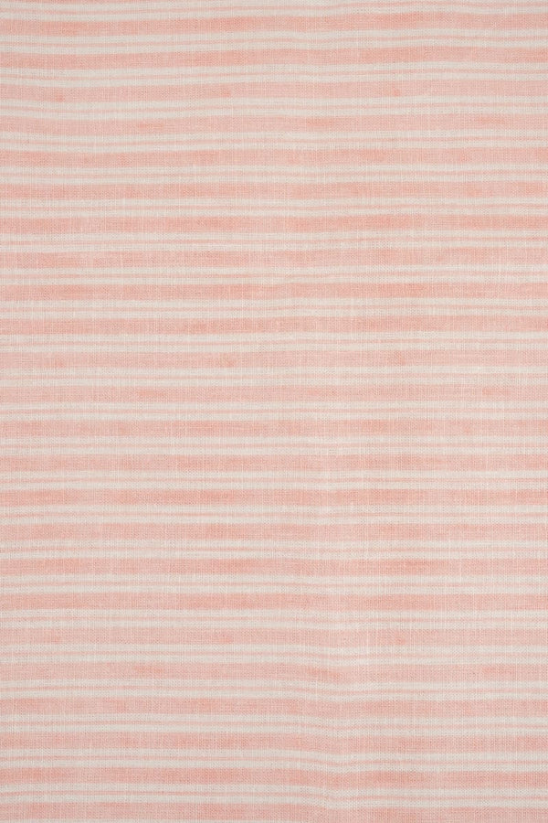 VISCOSA viscosa con lino rayas rosa pastel
