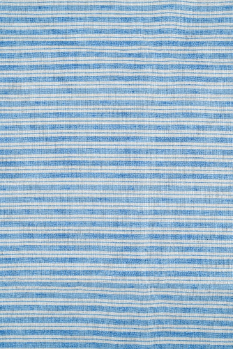 VISCOSA viscosa con lino rayas azul