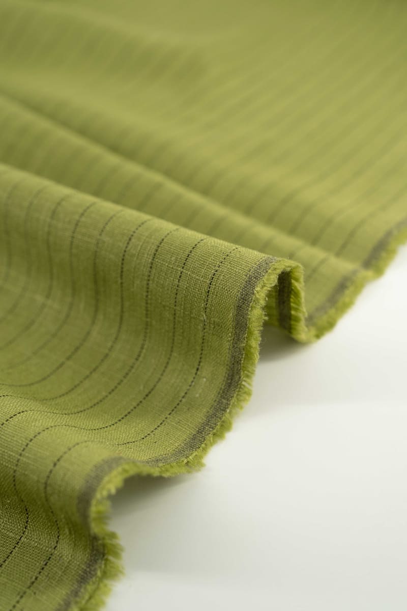 Viscosa rayas verde oliva