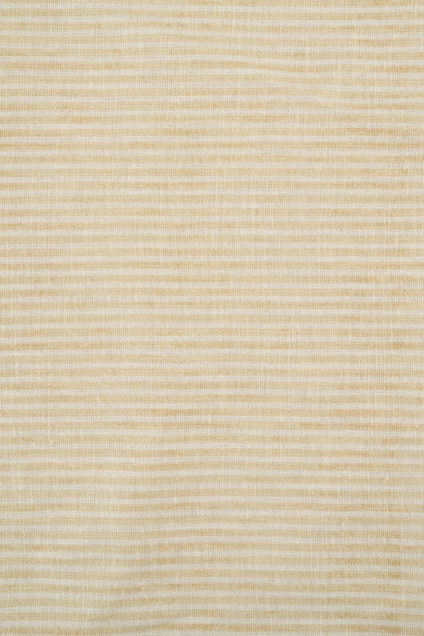 VISCOSA viscosa con lino rayas amarillo mantequilla