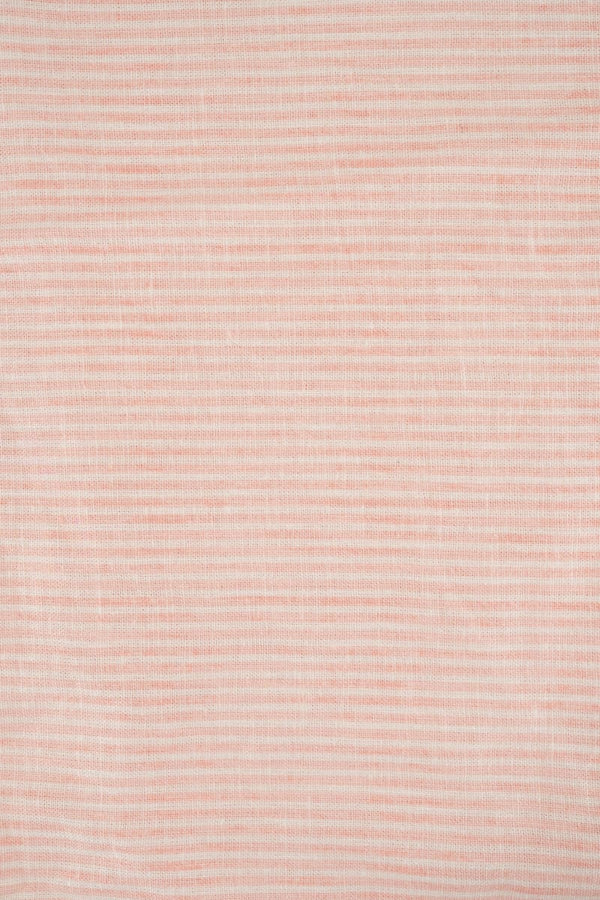 VISCOSA viscosa con lino rayas rosa pastel