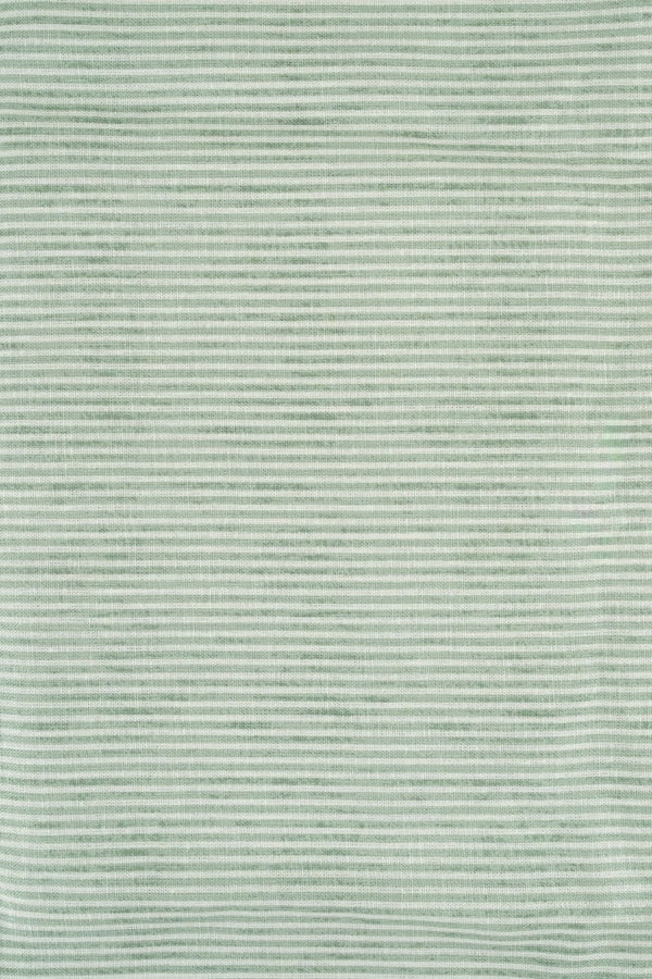 VISCOSA viscosa con lino rayas verde empolvado