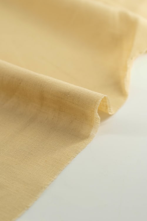 Viscosa lino color amarillo pastel