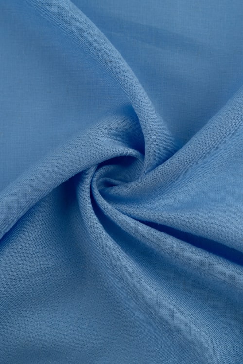 Viscosa lino color azul pastel