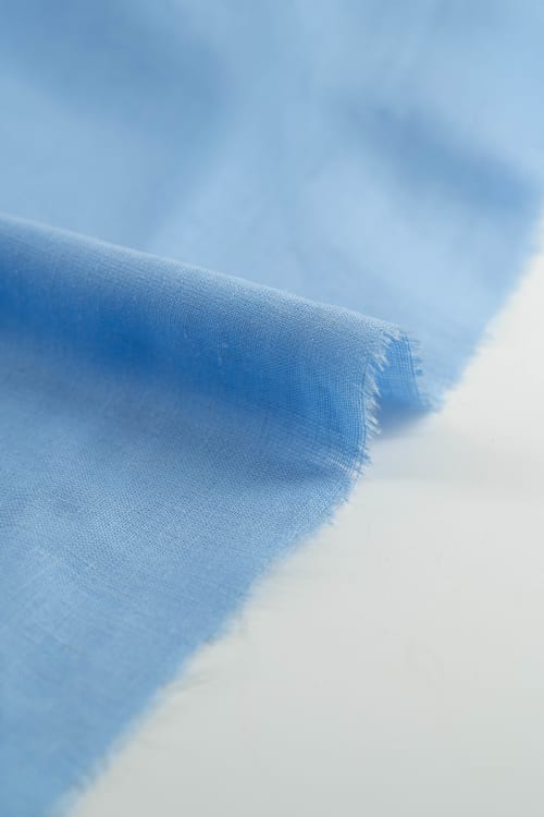 Viscosa lino color azul pastel