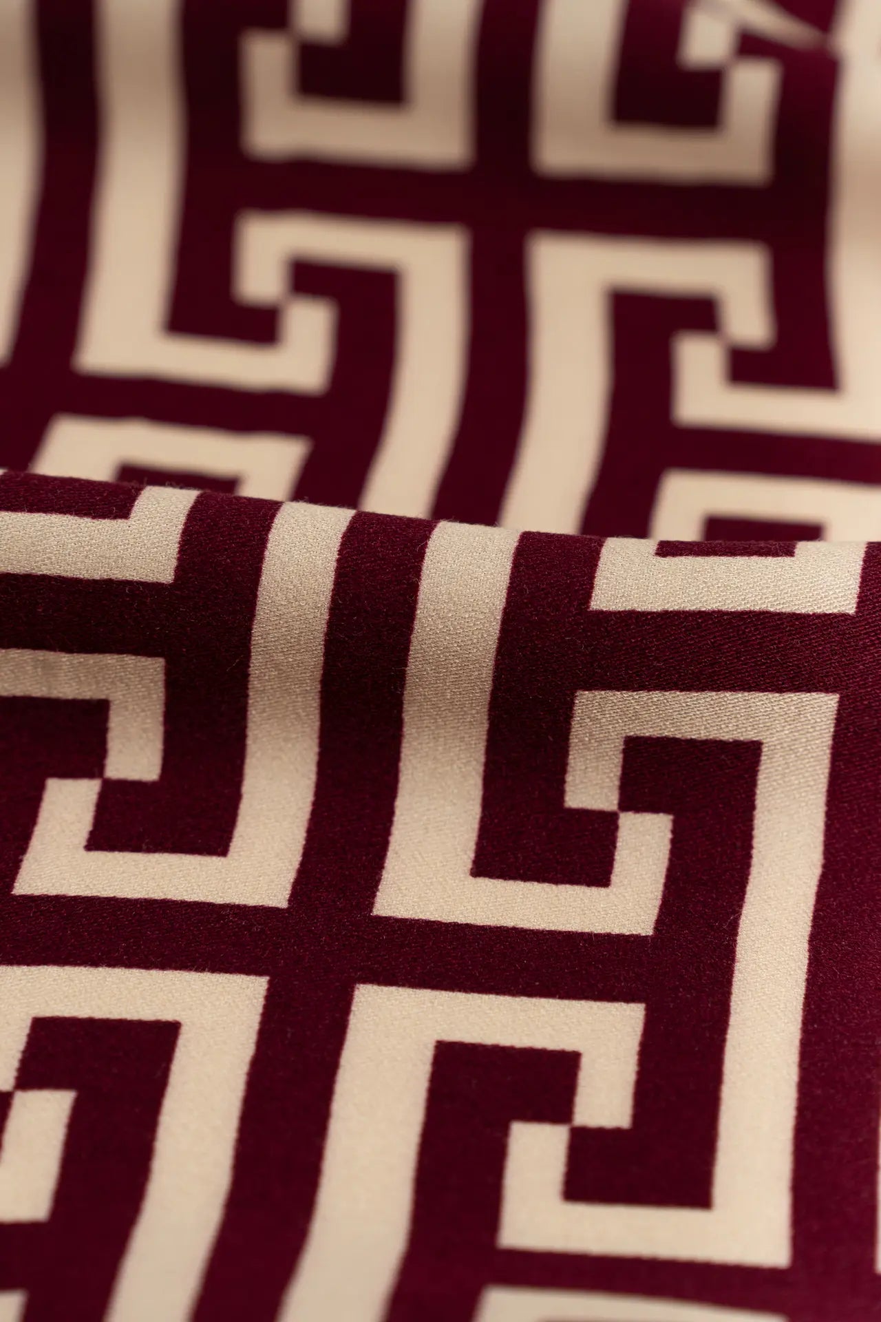 Viscosa beet red estampada