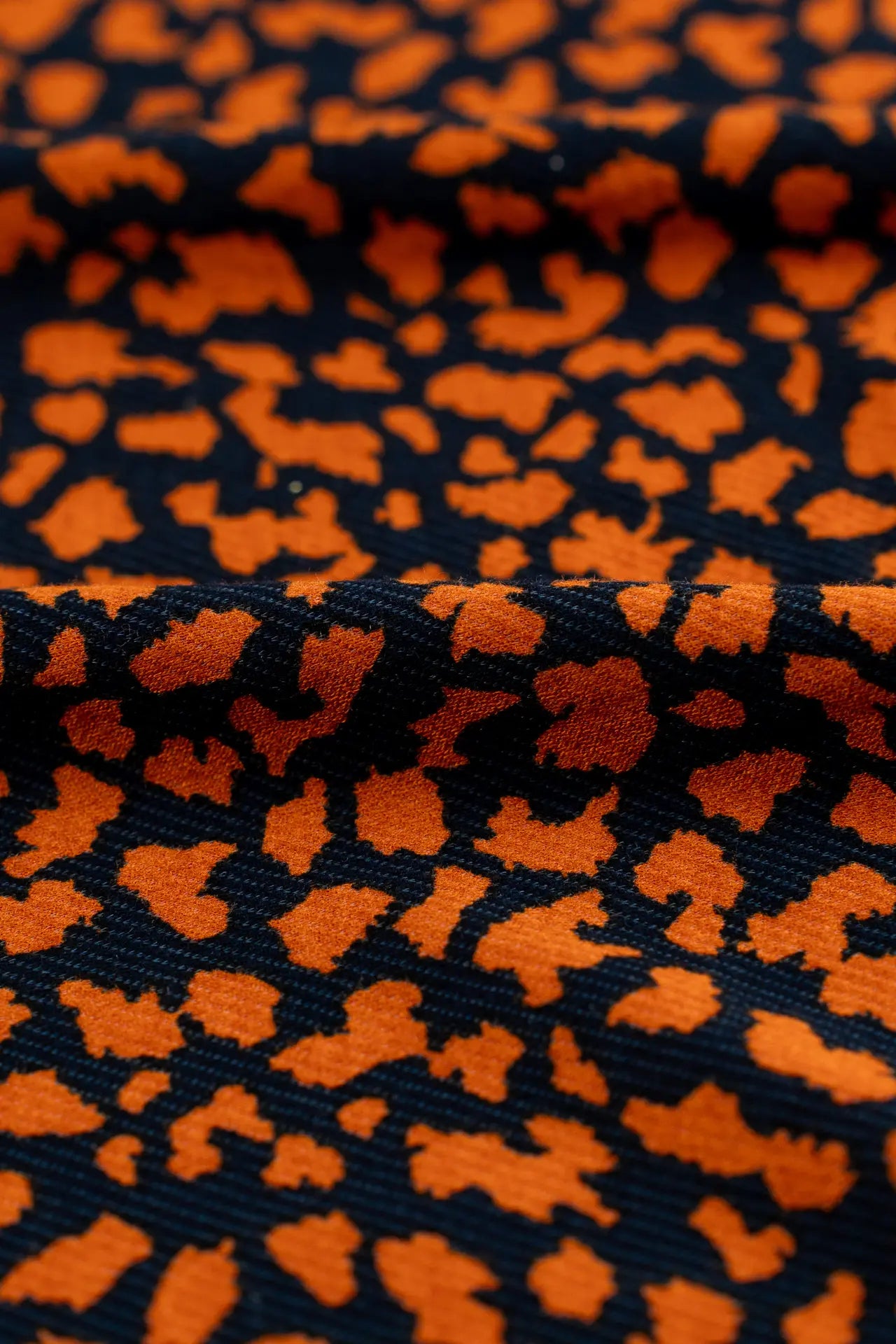 Viscosa leopardo naranja