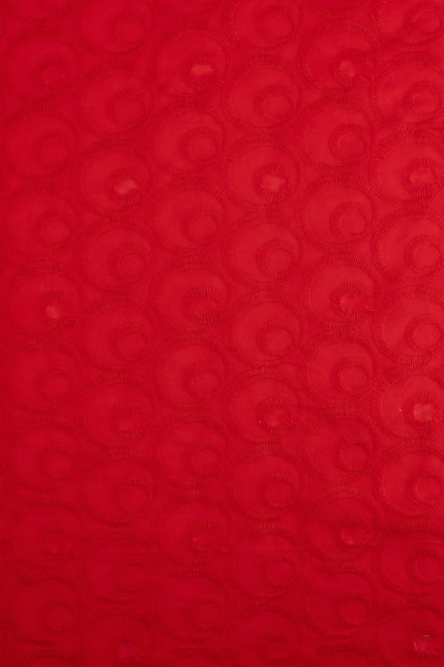 Perforado algodón rojo 