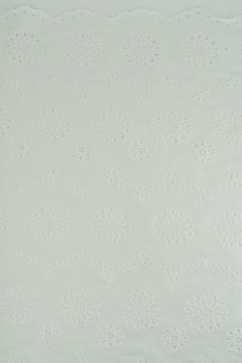 Perforado algodon blanco jara 