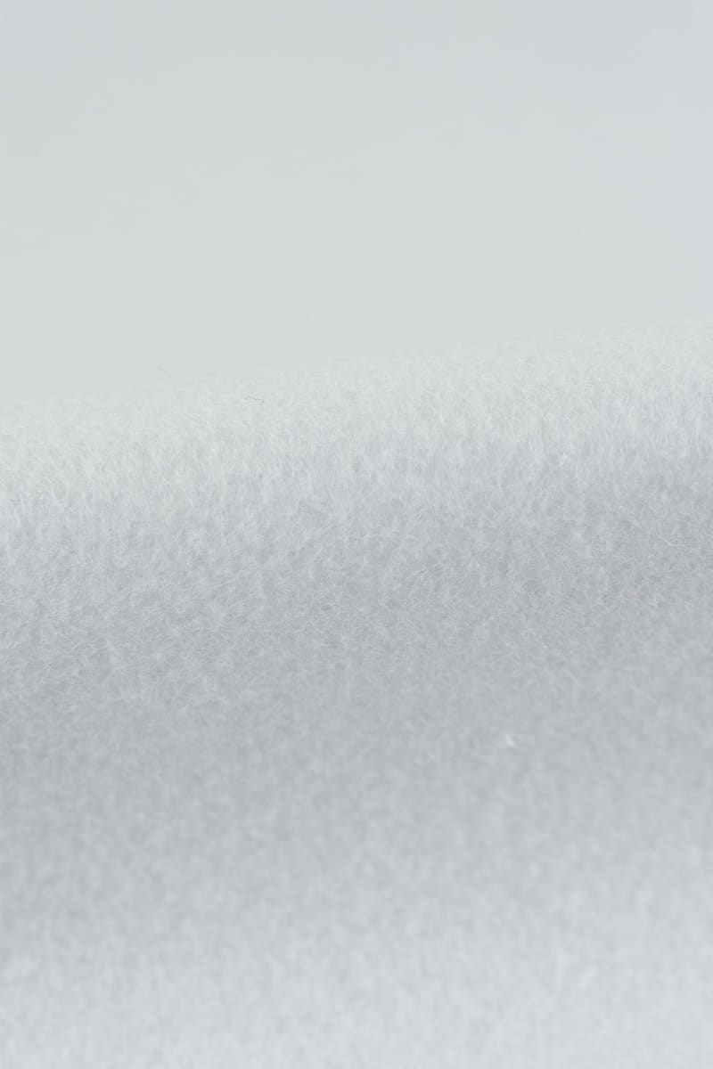 Tejido de color blanco liso de fieltro 