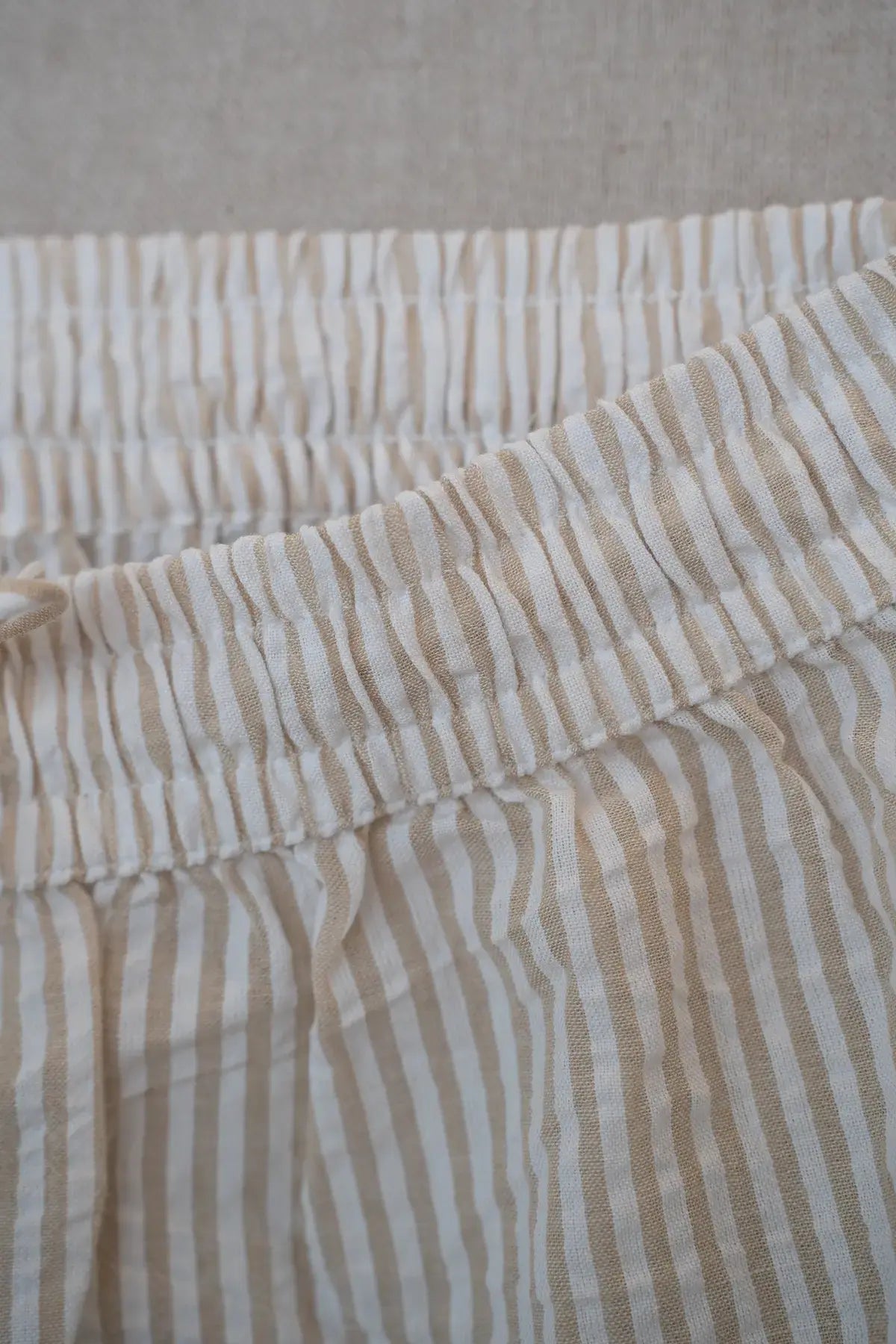 Pijamas men seersucker long  pale khaki