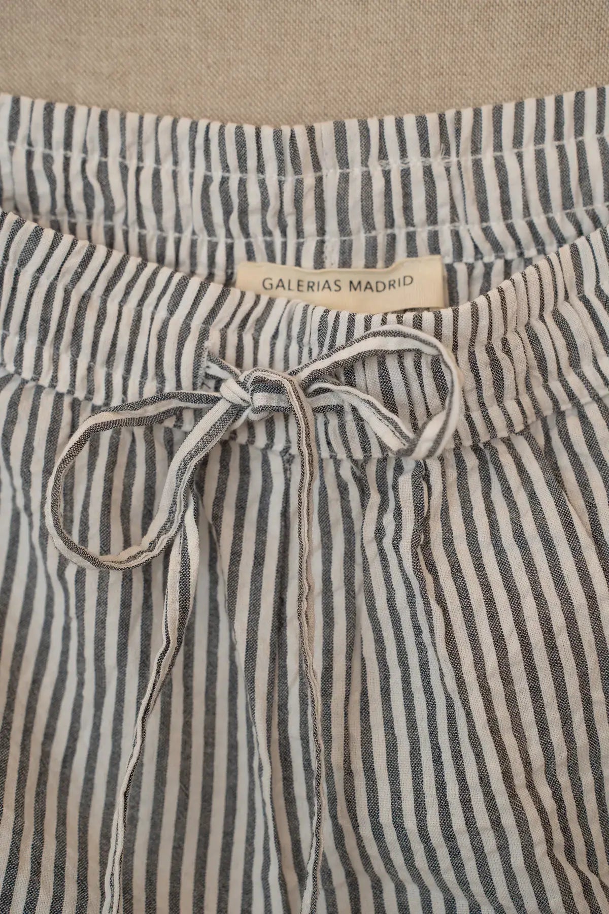 Pijamas women seersucker short  dark navy