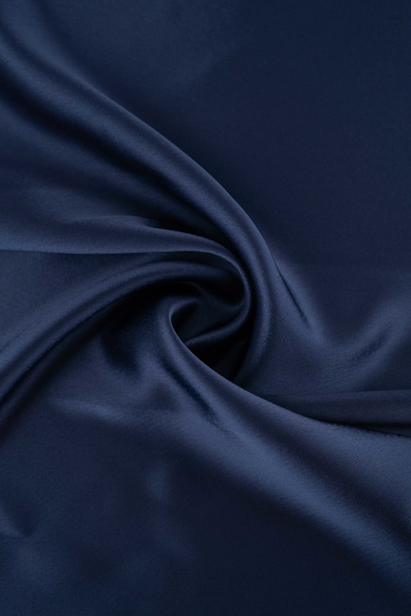 Triacetato liso azul marino
