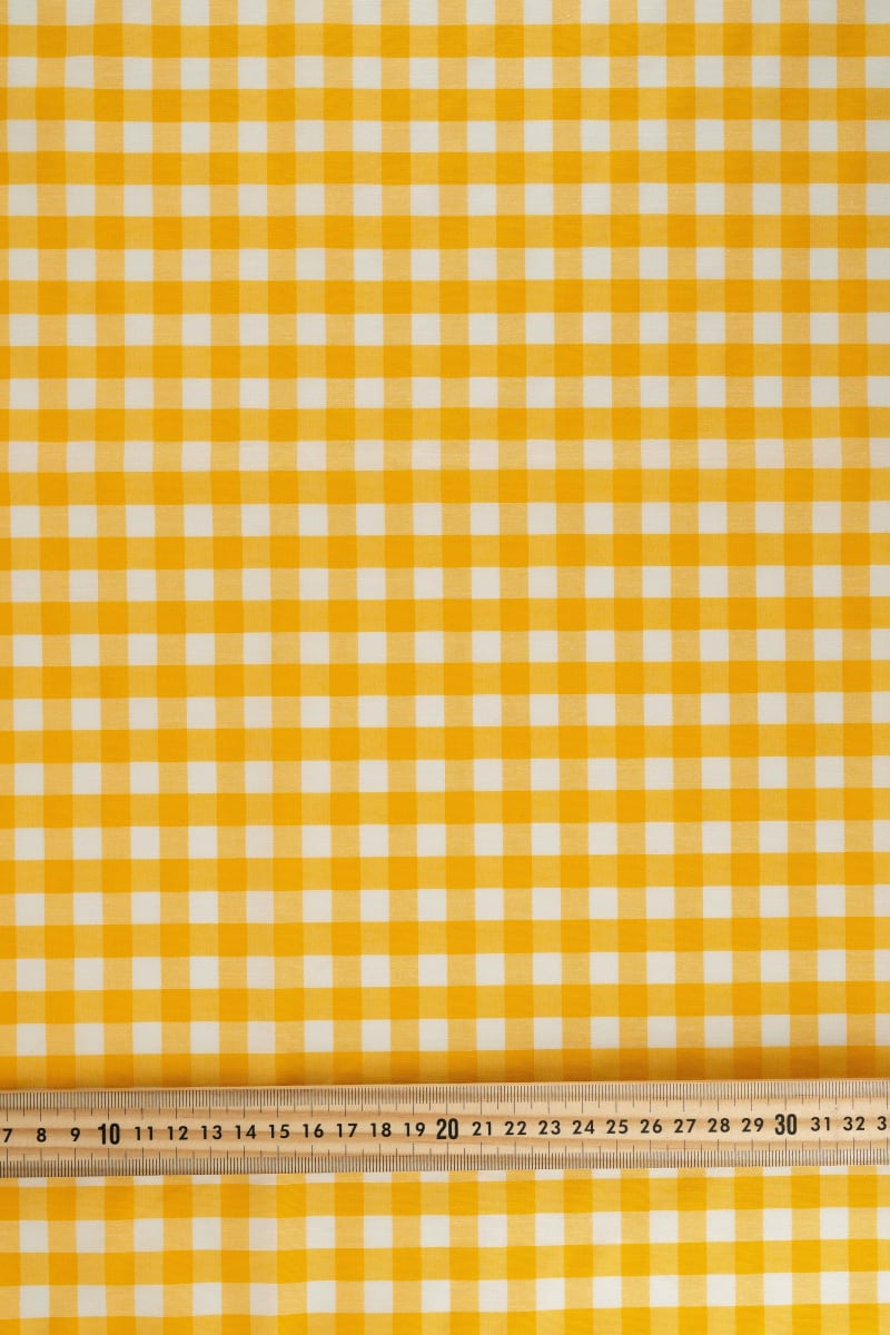 Vichy cuadros vichy amarillo