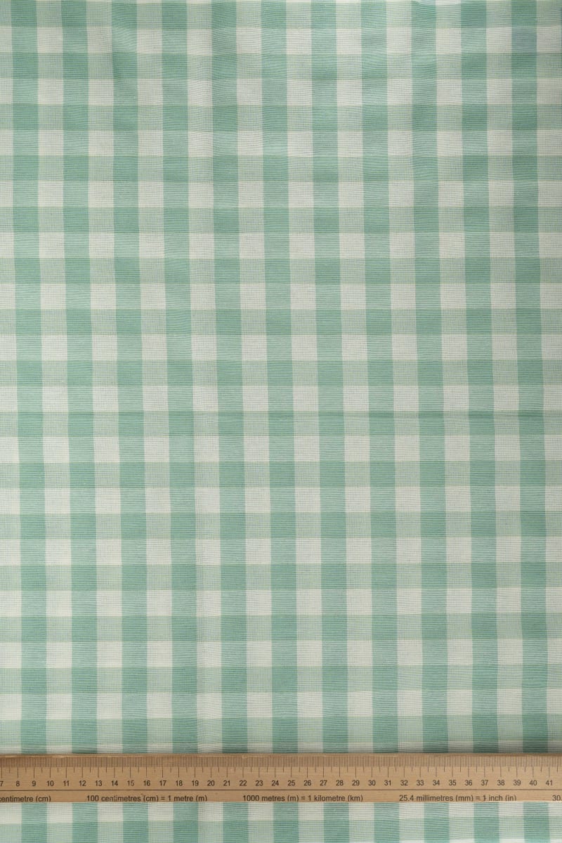 Vichy cuadros verde pastel