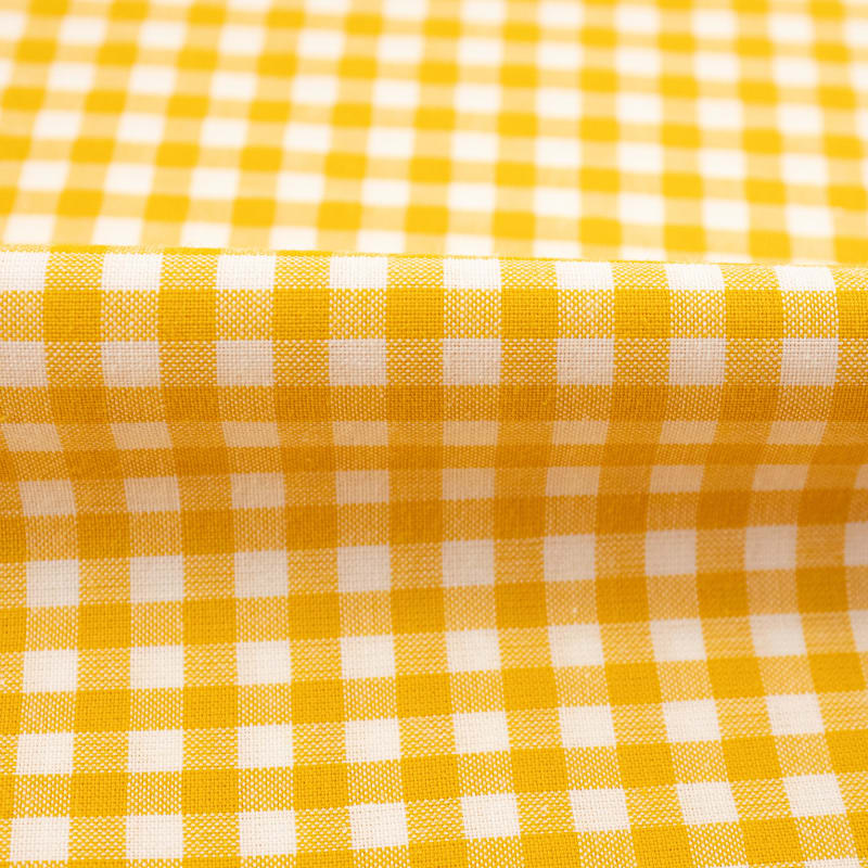 Vichy cuadros amarillo intenso
