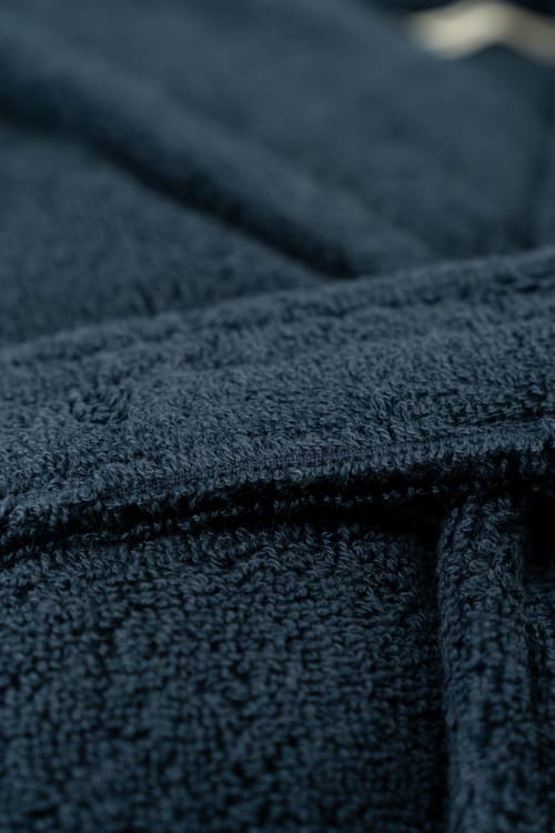 Albornoz color azul liso