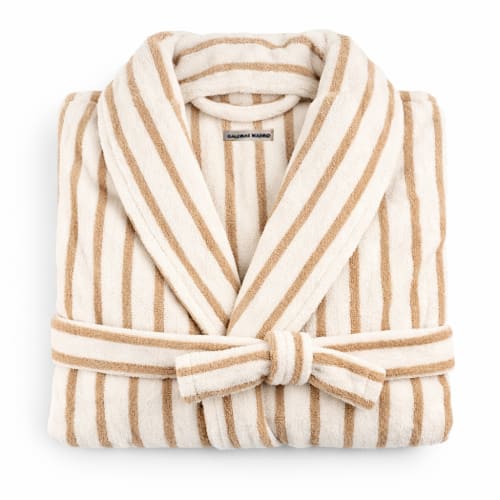 Albornoz algodon rayas