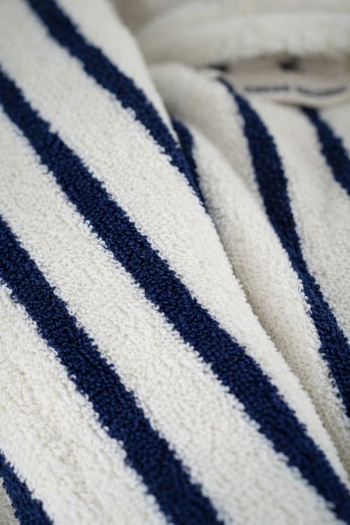 Albornoz algodon rayas