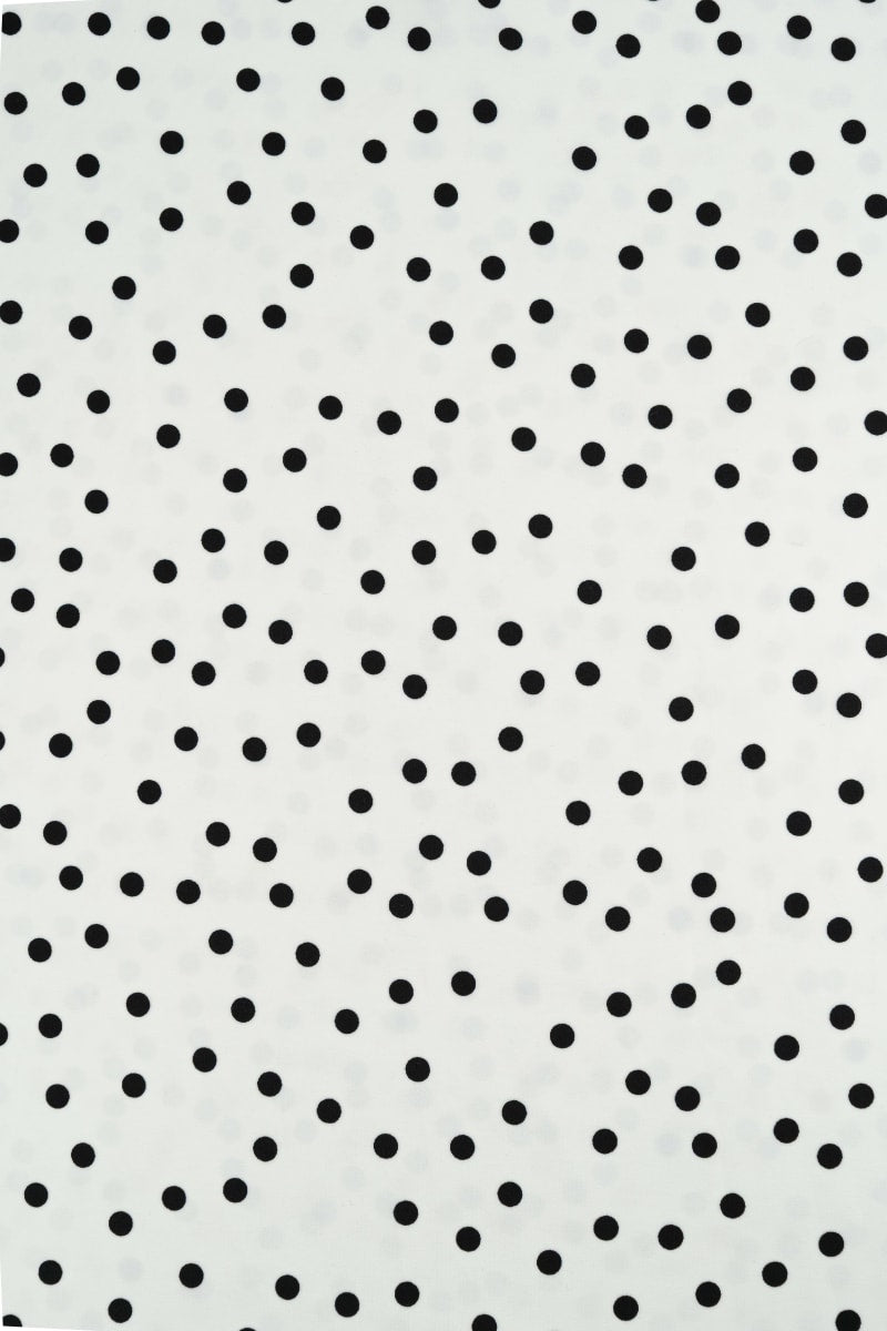 Koshibo lunares negros con fondo blanco 