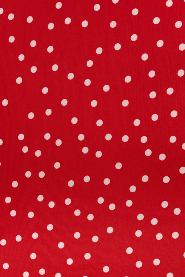 Koshibo lunares blancos con fondo rojo