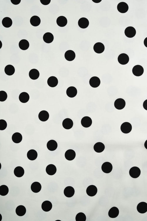 Koshibo color blanco con lunar negro de 25mm