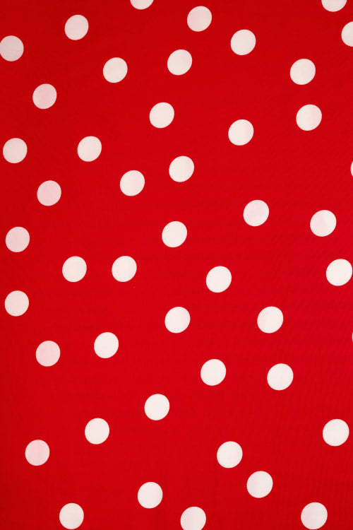 Koshibo color rojo con lunar blanco de 25mm