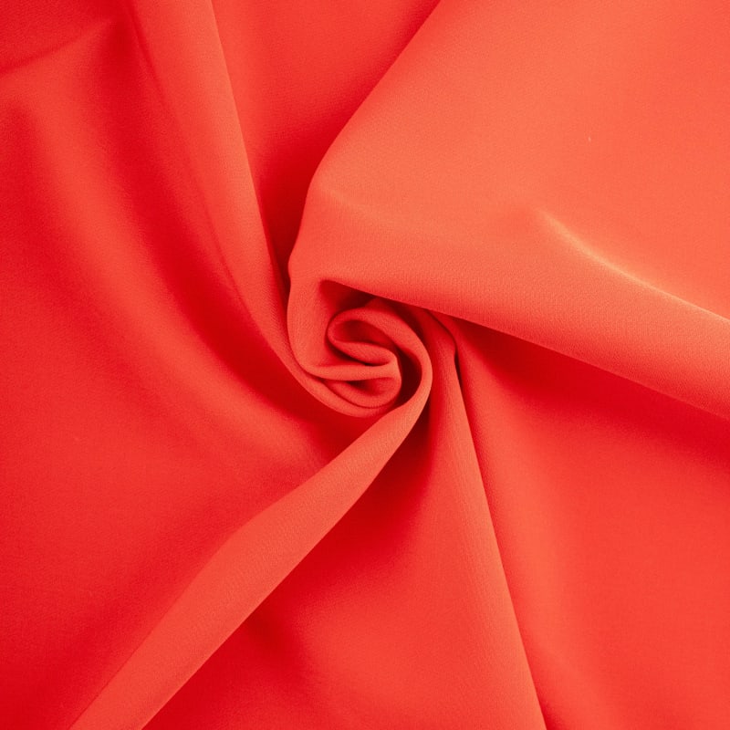 Crepe Licra liso rojo fuego