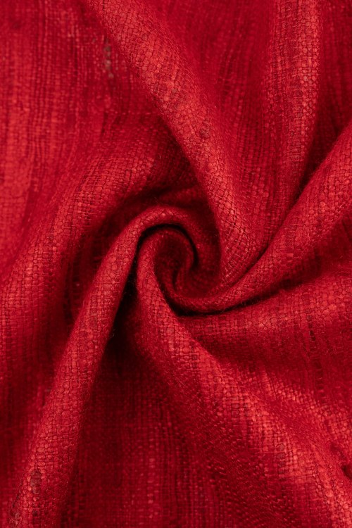 Seda natural color rojo