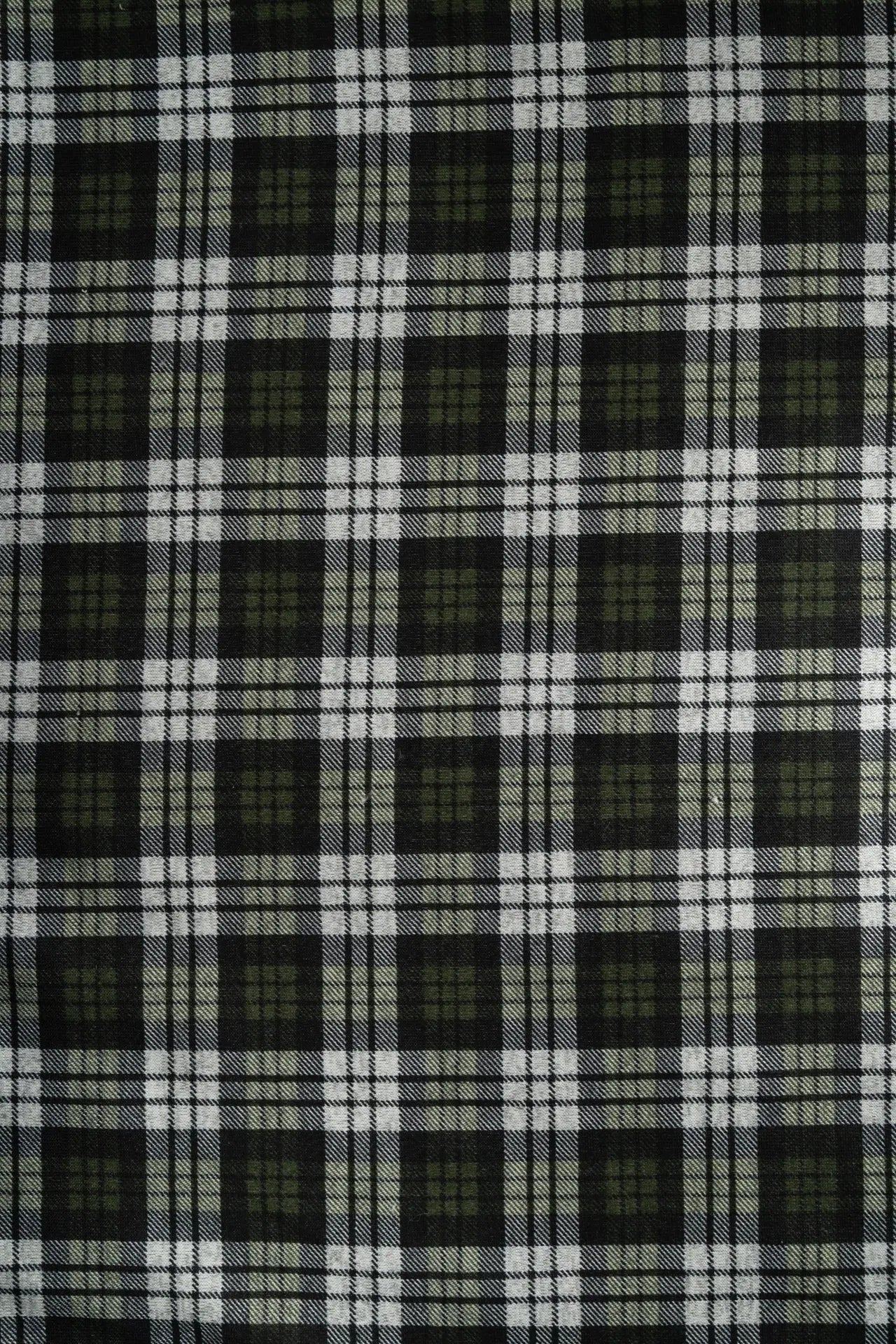 Borreguito acolchado cuadros bronze green