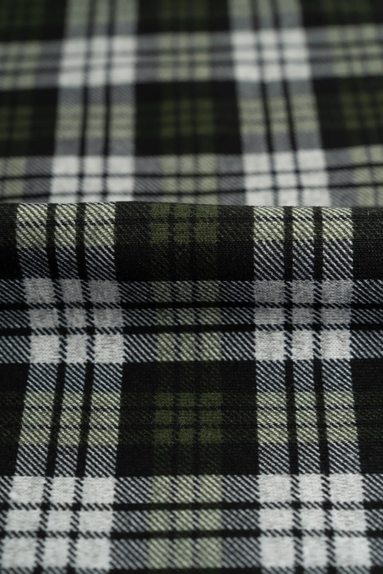 Borreguito acolchado cuadros bronze green