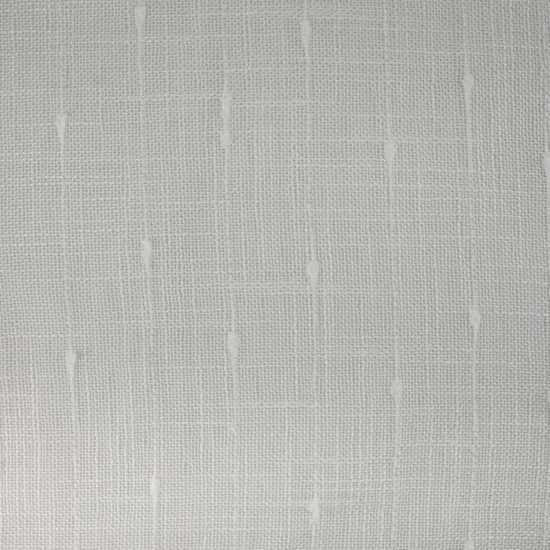 Visillo/Hopsack lunares blanco roto