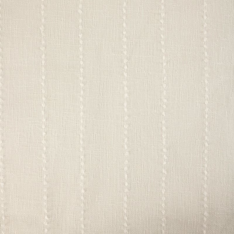 Visillo/Hopsack bordado blanco roto